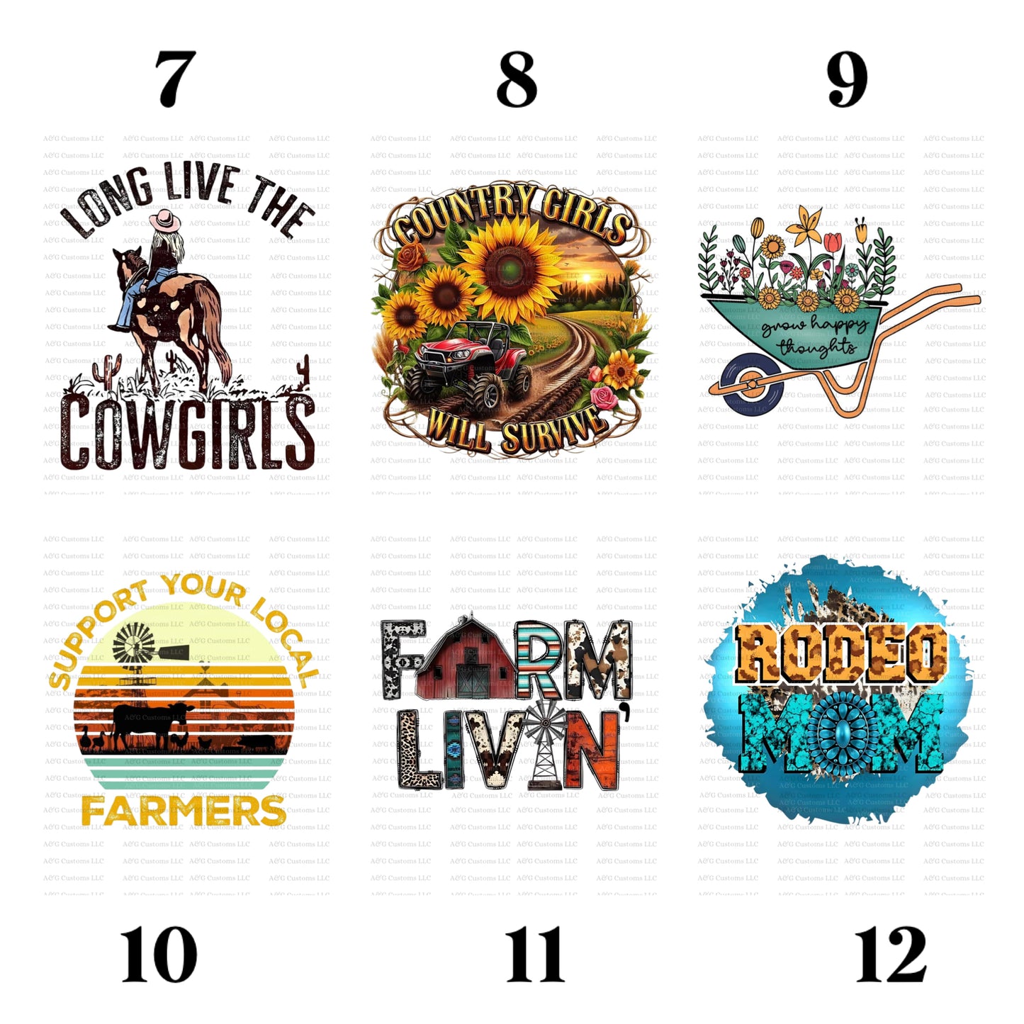 Western/Agriculture Tee Designs