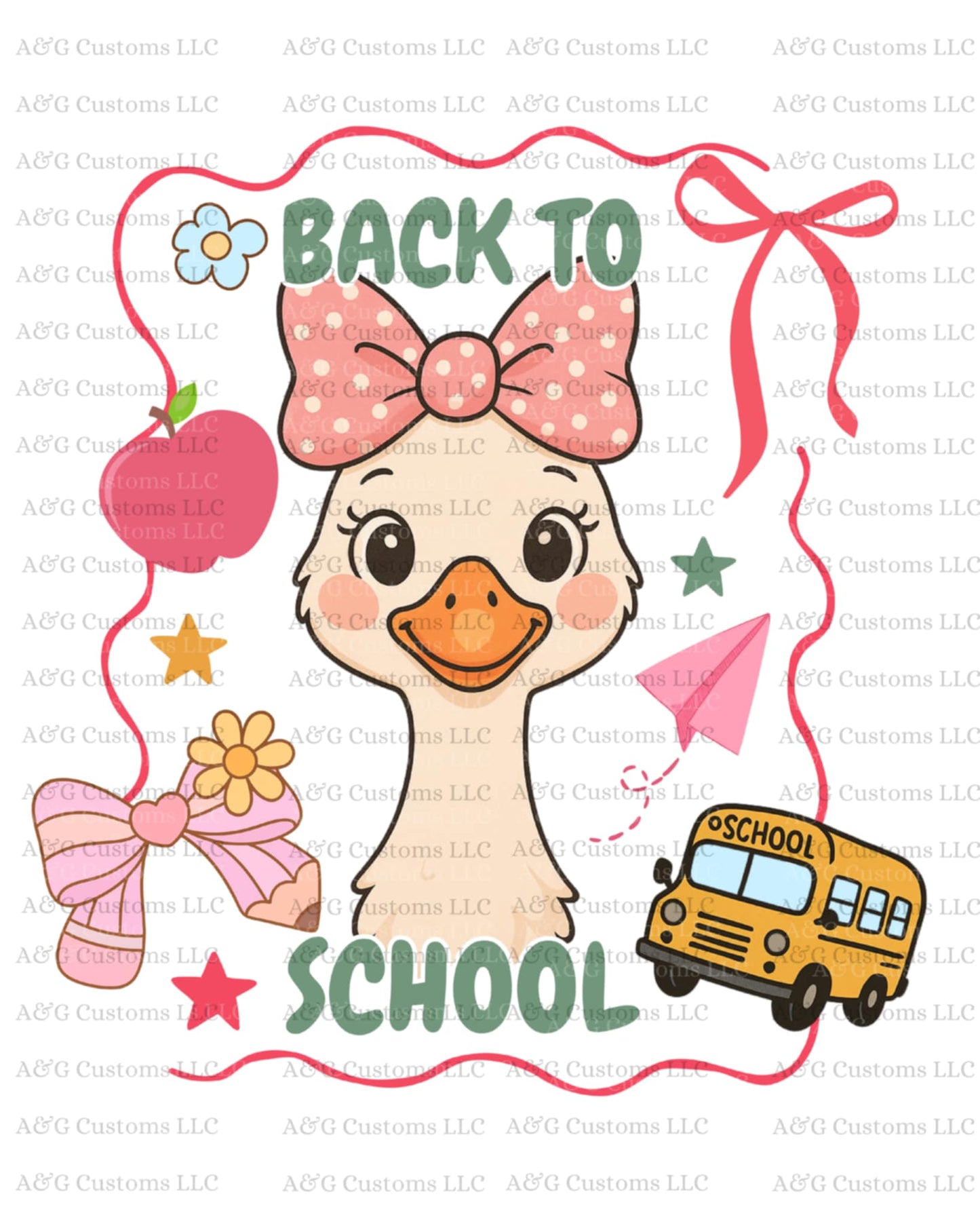 Back To School Girl Goose