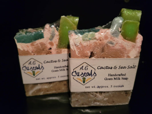 Cactus and Sea Salt Handcrafted Soap