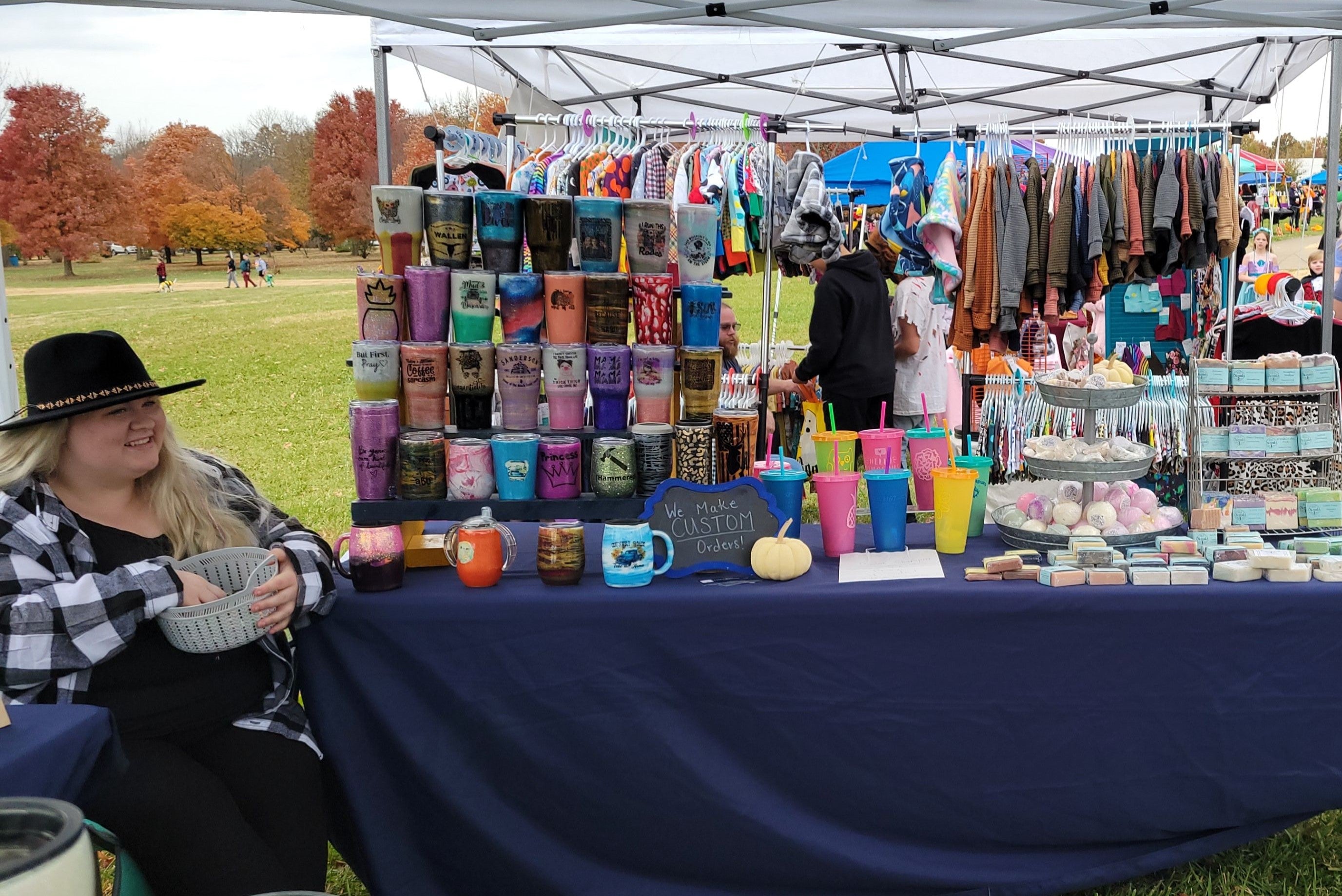 Gabby at a craft fair