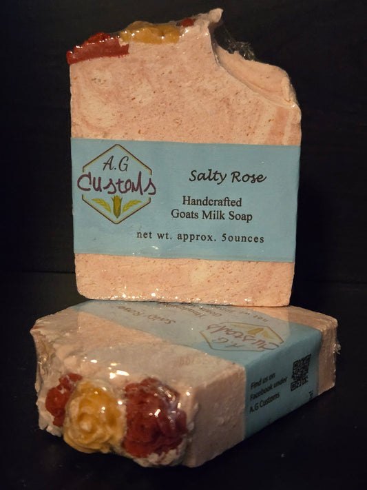 Handmade Salty Rose Goats Milk Soap