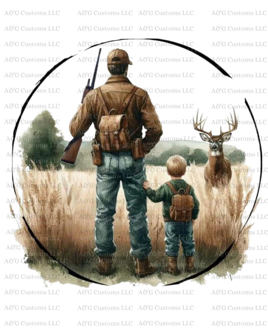 Dad Son Hunting