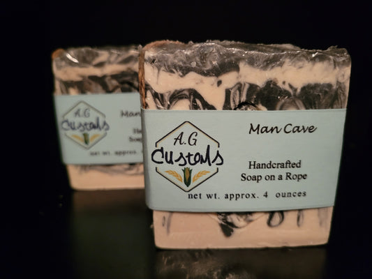 Man Cave Handcrafted Soap on a Rope