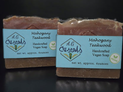 Mahogany Teakwood Handcrafted Vegan Soap