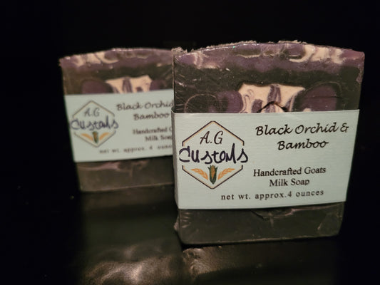 Black Orchid & Bamboo Handcrafted Goats Milk Soap