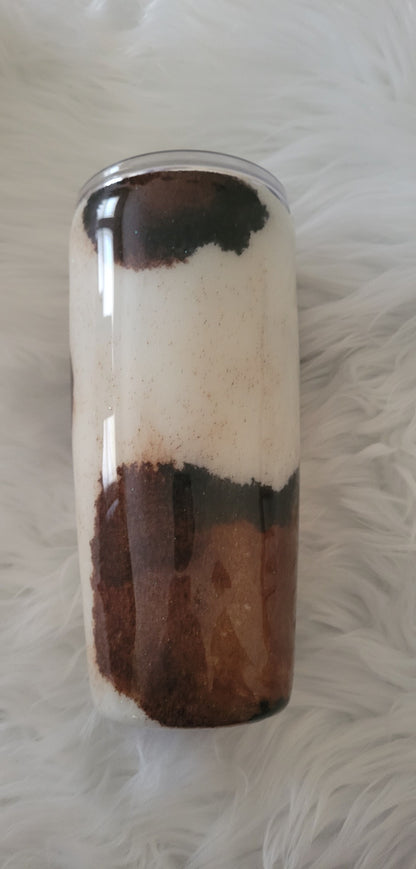 Cow print tumbler