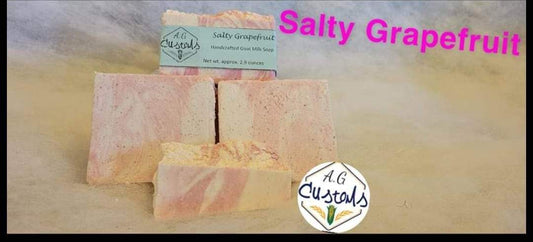 Salty grapefruit Handcrafted soap